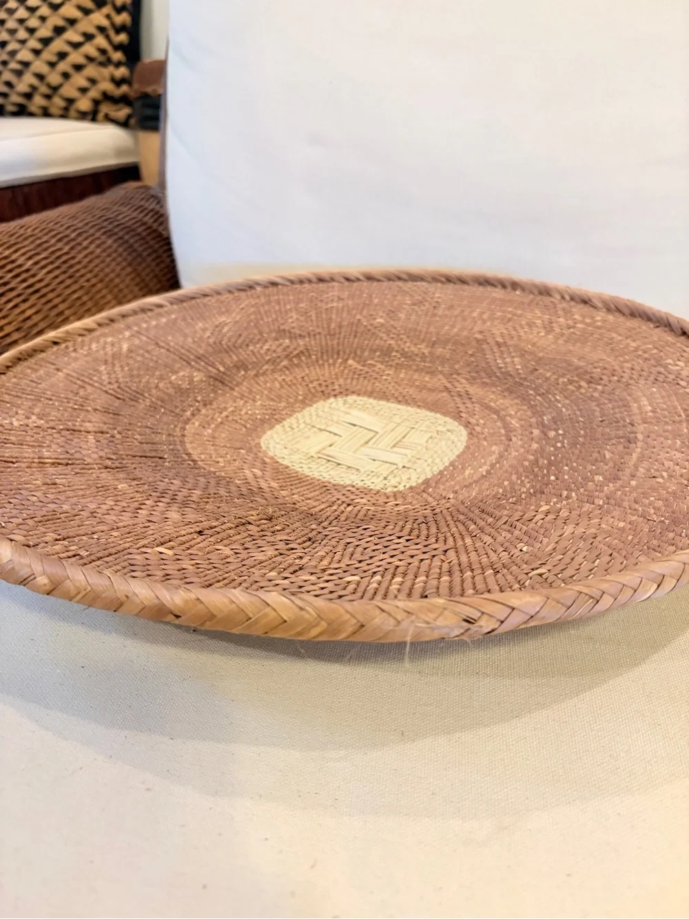 NEW Africa Woven Basket. Made by the Binga people of Zambia/Zimbabwe